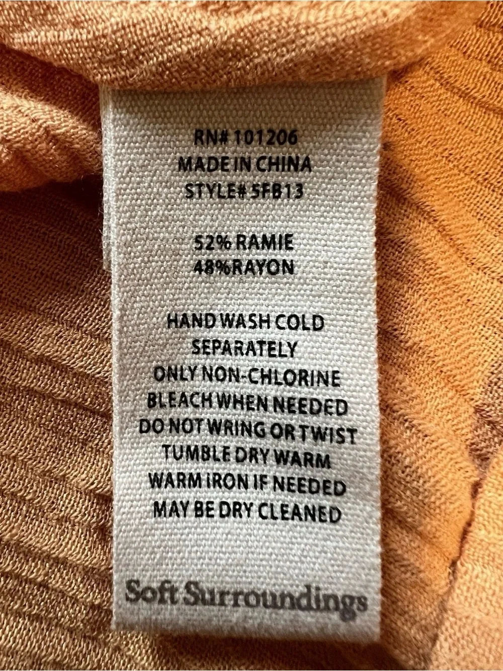 Soft Surroundings Apricot Tan Orange Madison Gauze Long Maxi Skirt Size XXL